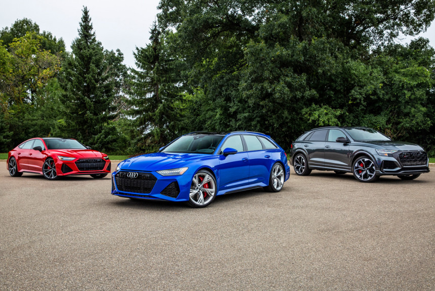В России доступны для заказа Audi RS 6, RS 7 и RS Q8