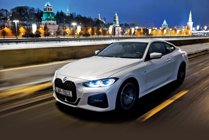 Новое купе BMW 420d, зима и задний привод