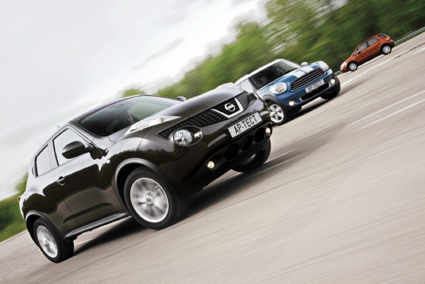 Что лучше — Suzuki SX4, Nissan Juke или Mini Cooper Countryman? 