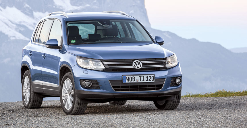 Volkswagen tiguan угол въезда