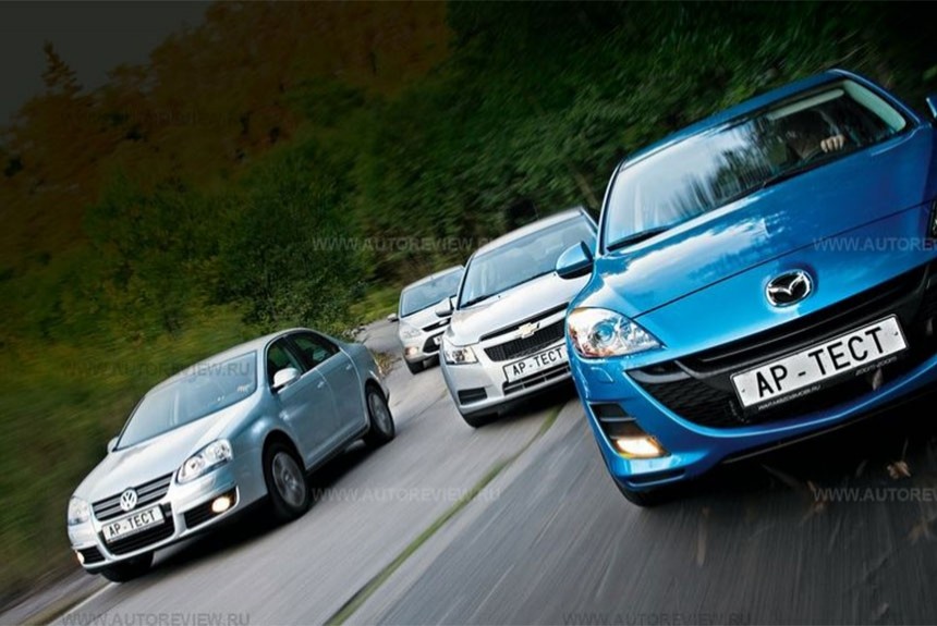 Ford Focus, Chevrolet Cruze, Mazda 3 и Volkswagen Jetta — какой автомобиль лучше?