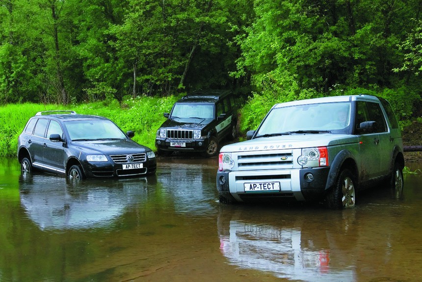 Тестируем новый Jeep Commander вместе с Land Rover Discovery и Volkswagen Touareg