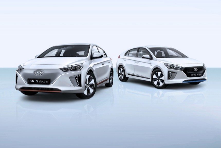 Hyundai Ioniq: подзаряжаемый гибрид и электромобиль
