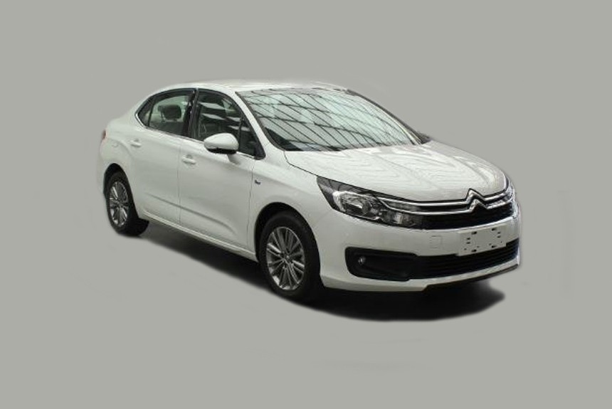 Обновленный седан Citroen C4 засветился без камуфляжа