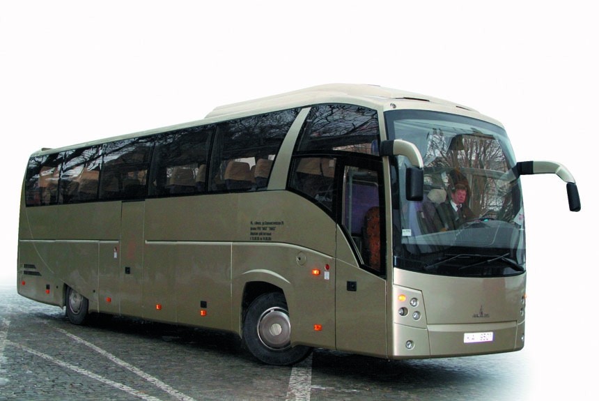 Лайнер марки МАЗ: туристический автобус из Минска