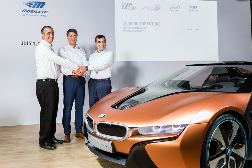 BMW, Intel и Mobileye обещают совместные беспилотные автомобили к 2021 году
