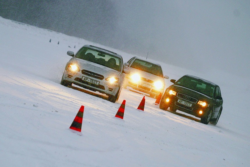 Полный вперед: полноприводные автомобили Audi A4, Skoda Octavia и Subaru Legacy