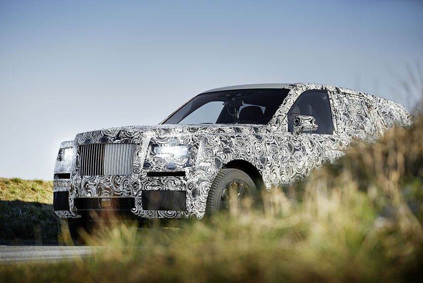 Rolls-Royce начинает дорожные испытания кроссовера Cullinan