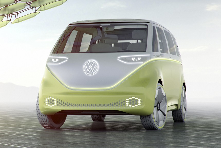 Электромикроб: в Детройте представлен минивэн Volkswagen I.D. Buzz