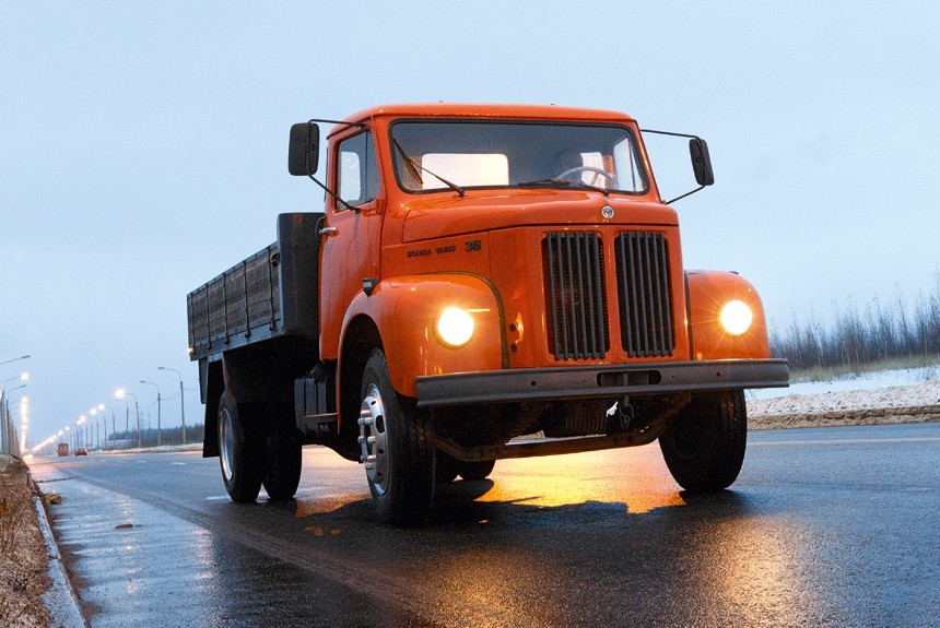 Оранжевый вагон: Федор Лапшин познакомился с грузовиком Scania-Vabis 1965 года