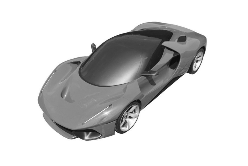Компания Ferrari запатентовала дизайн нового гиперкара