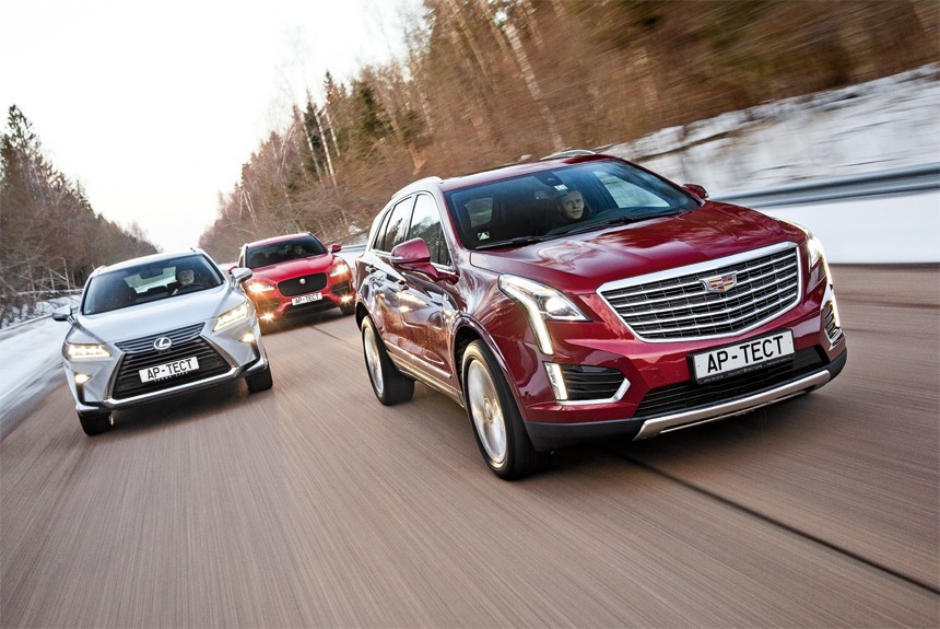 Cadillac XT5, Lexus RX 350 и Jaguar F-Pace — бремя роскоши?