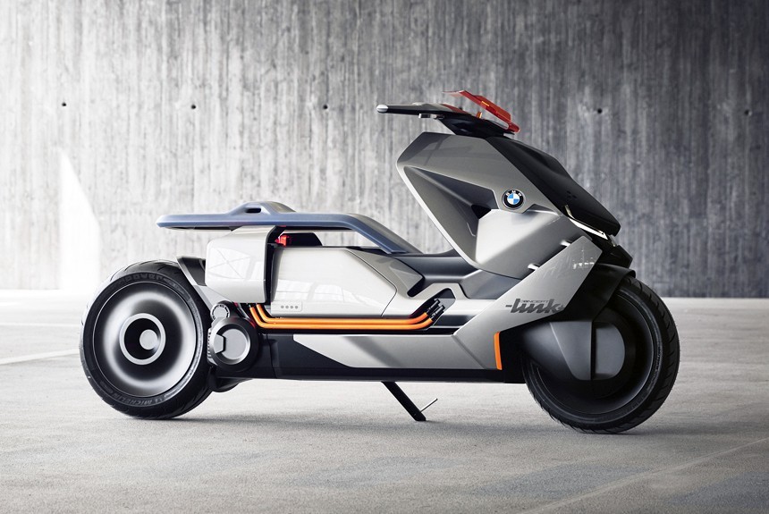 Представлен электроскутер будущего BMW Concept Link