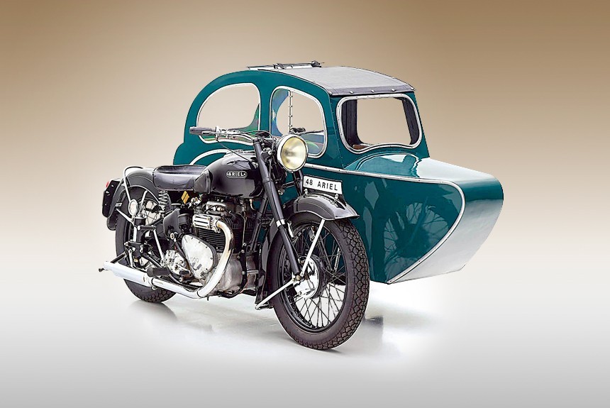 Мотоцикл Ariel Square Four / Watsonian Tandem Sidecar 1948 года в рассказе Андрея Хрисанфова