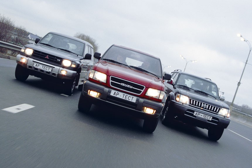 Новый внедорожник Isuzu Trooper против конкурентов: Mitsubishi Pajero и Toyota Land Cruiser Prado