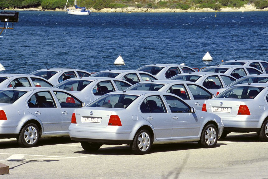 Ездовая презентация седана Volkswagen Bora