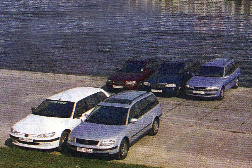 Сравниваем универсалы Volkswagen Passat, Peugeot 406, Mercedes-Benz C180, Opel Vectra и Volvo V40