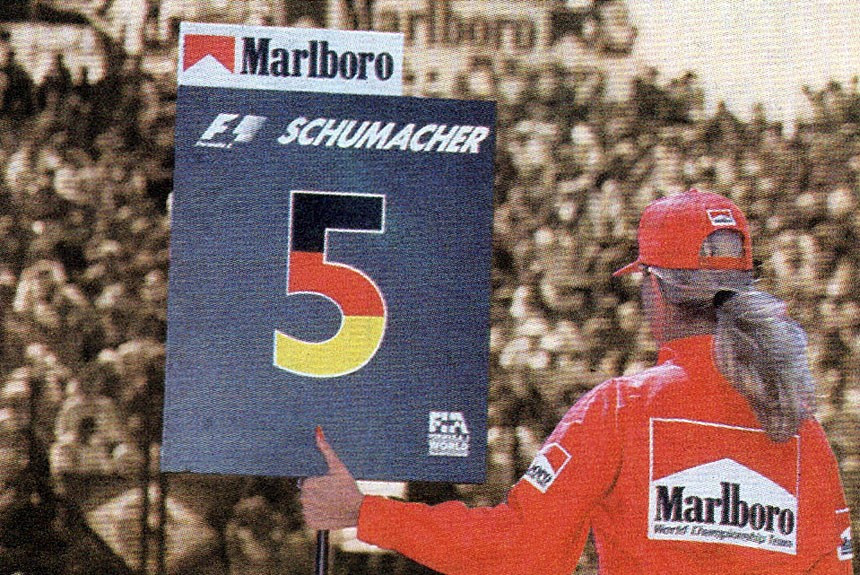Что ждёт Михаэля Шумахера после столкновения с Вильнёвым на Гран-При Европы-97?