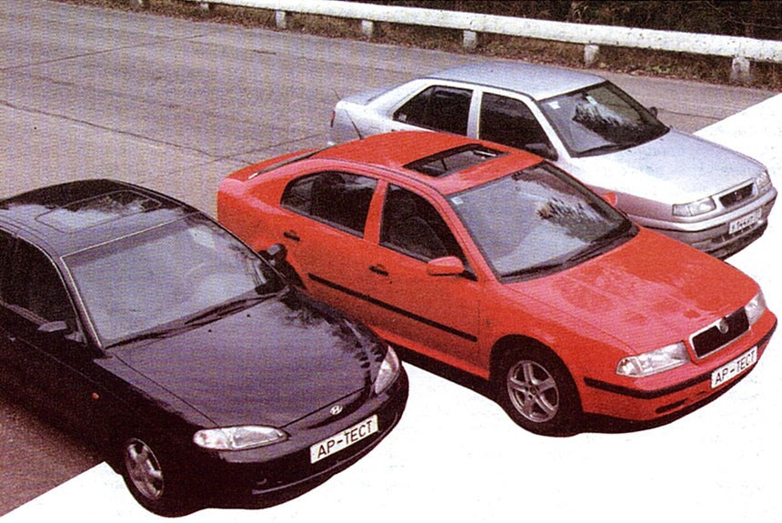 Новая Skoda Octavia против конкурентов: Hyundai Lantra и Seat Toledo