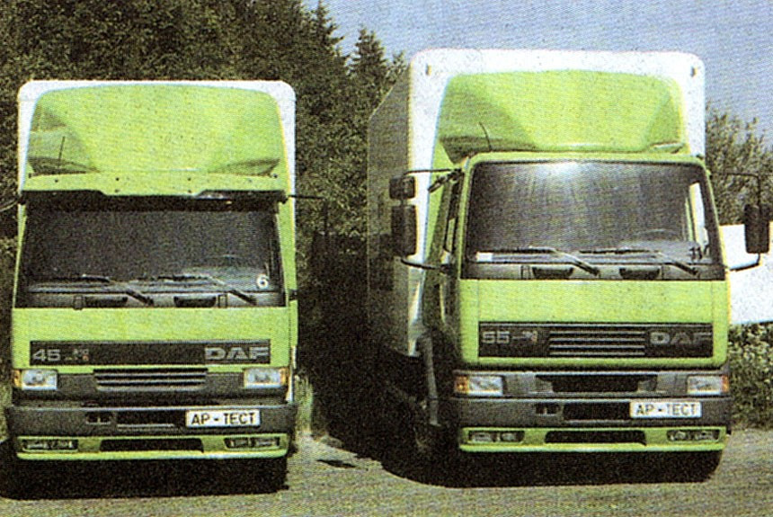 Ездовая презентация развозных грузовиков DAF 45/55