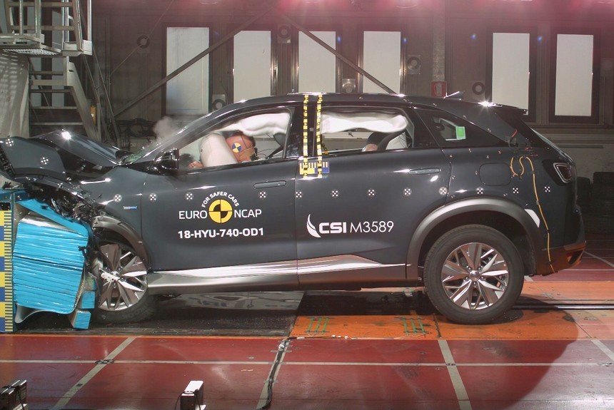 Краш-тесты Euro NCAP: водородомобиль и еще четыре машины