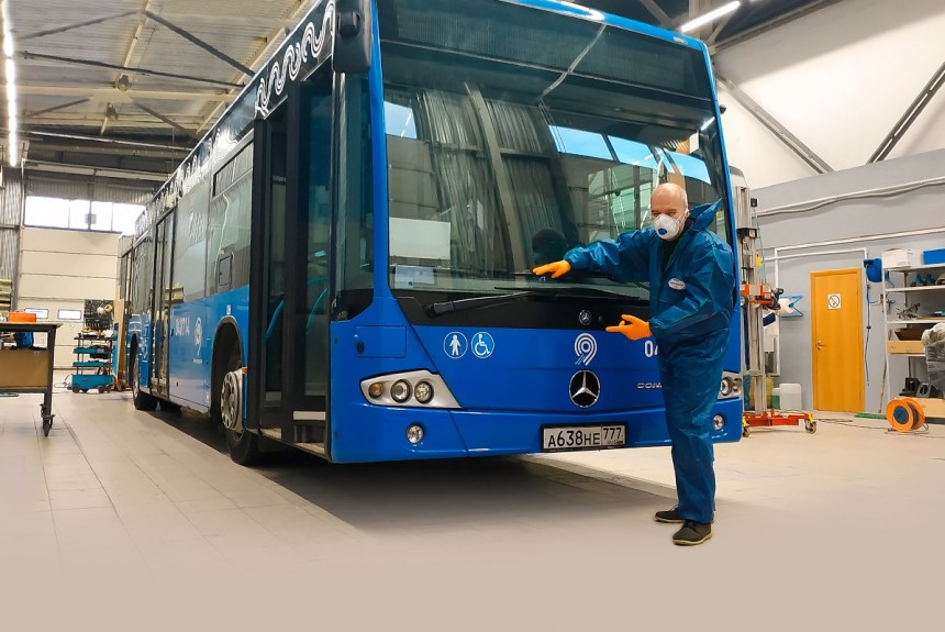 Краскопульт и подъемники: мы посетили новый сервис автобусов Mercedes и Setra