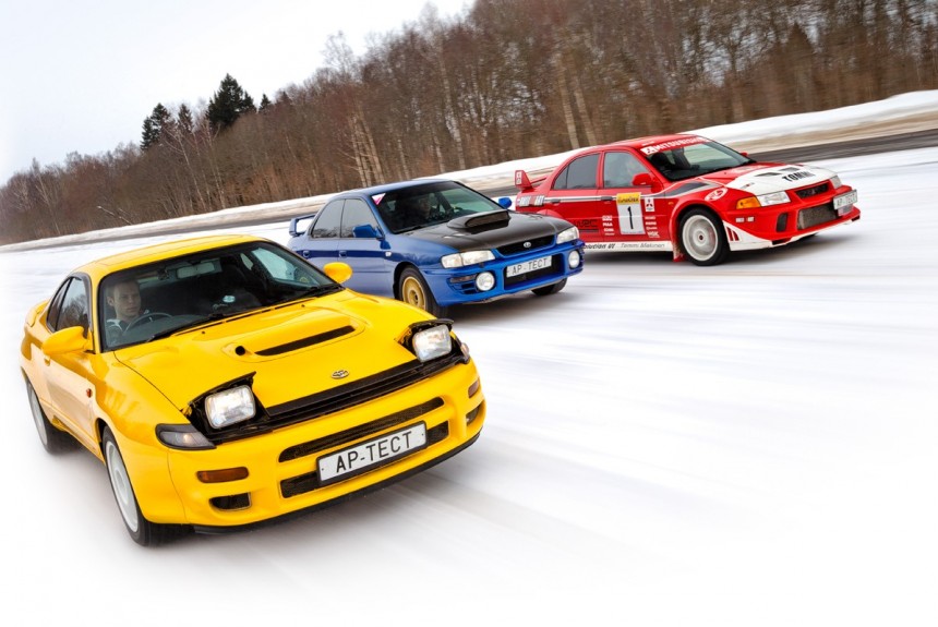 Дифференциальные уравнения: Toyota Celica GT-Four RC, Subaru Impreza GT, Mitsubishi Lancer Evo VI TME