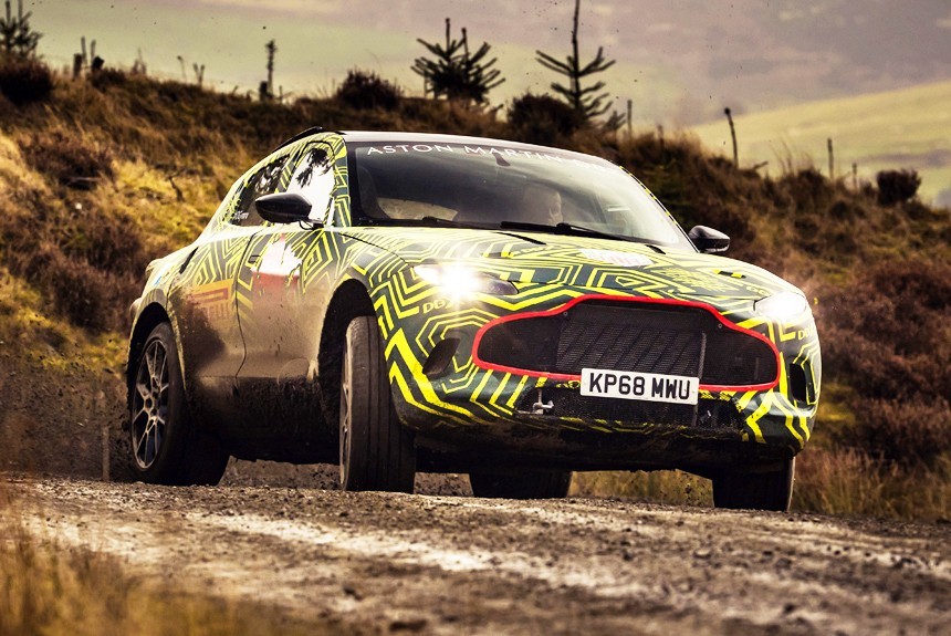 Кроссовер Aston Martin DBX засвечен в серийном кузове