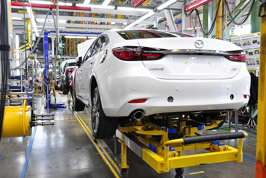 В России начался выпуск обновленных седанов Mazda 6