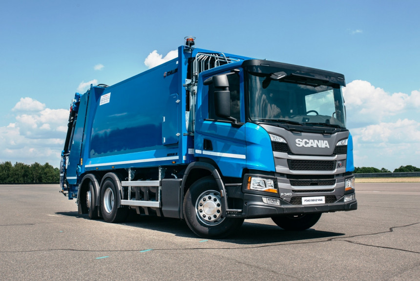Scania представила коммунальные машины на газу