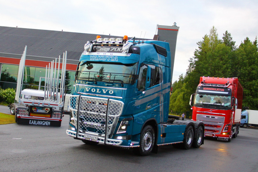 Стремление к победе: якутский Volvo на финском грузовом шоу