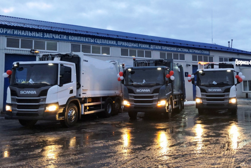 Мусоровозы Scania будут работать в Чувашии
