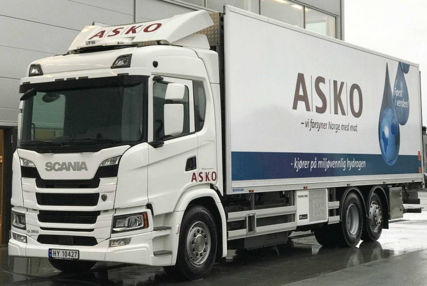 Scania испытывает грузовики с водородной установкой в Норвегии