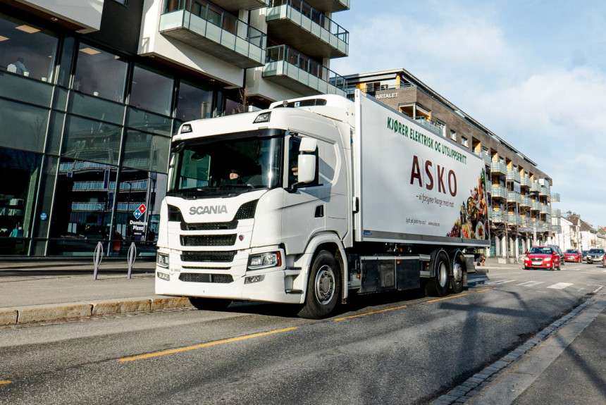 Без водорода: в Норвегии испытываются грузовики Scania на чистом электричестве