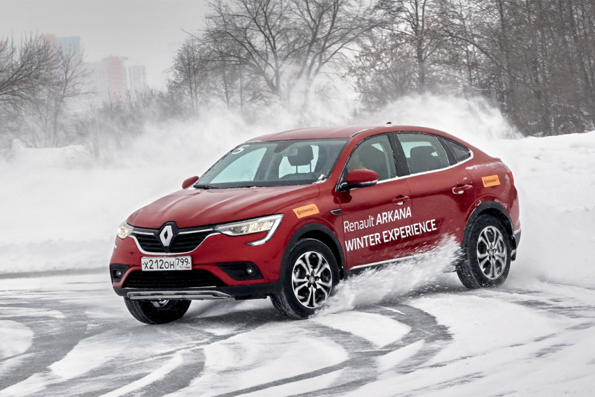 Зима существует! Участвуем в тренинге Renault Arkana Winter Experience