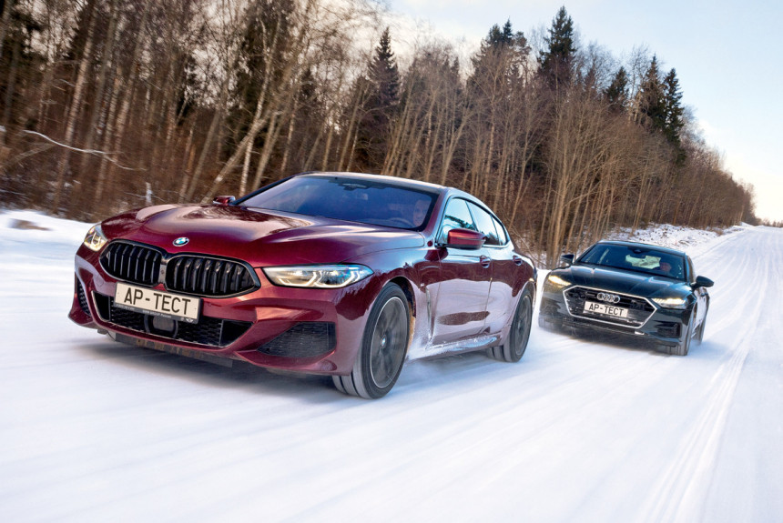 «Восьмерка» BMW против «семерки» Audi — на снегу и не только