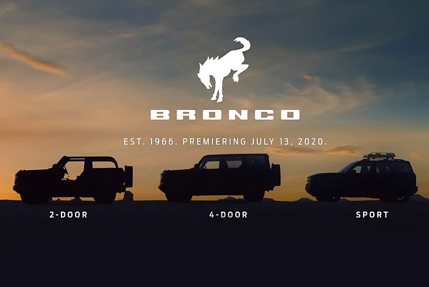 Новый Ford Bronco: все семейство за неделю до премьеры