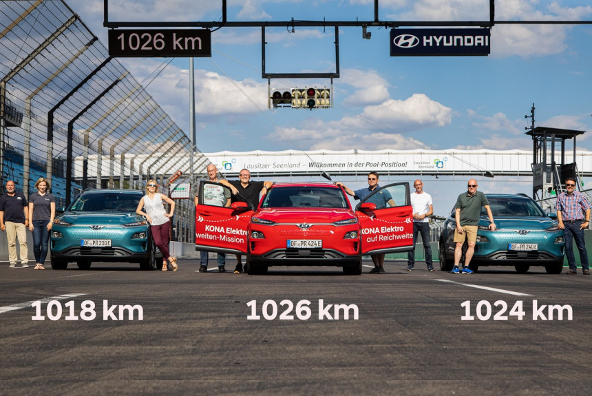 Hyundai Kona Electric: более 1000 км на одном заряде батареи
