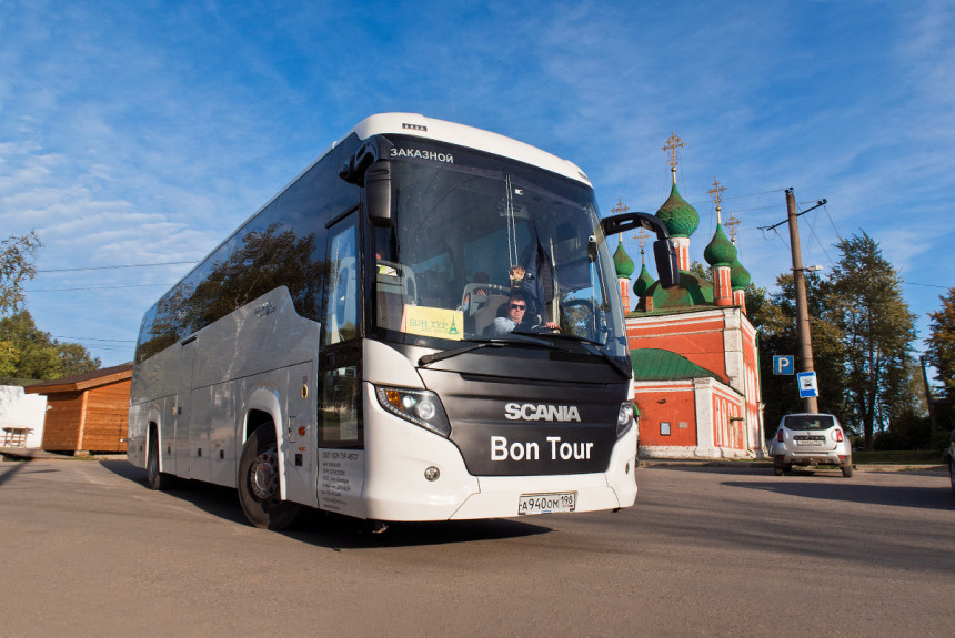 Кольцо и шведы: на автобусе Scania Touring по старинным городам России