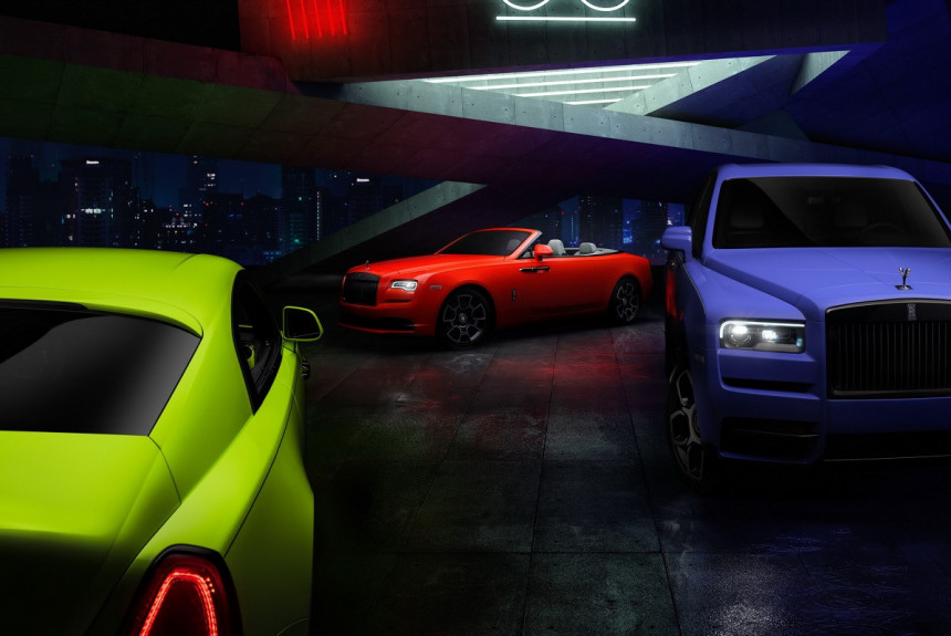 Rolls-Royce представил линейку моделей в новых неоновых цветах