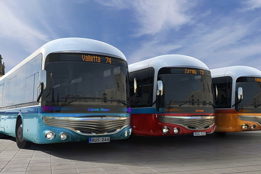 Старые автобусы на дорогах Мальты заменят электробусами в ретростиле
