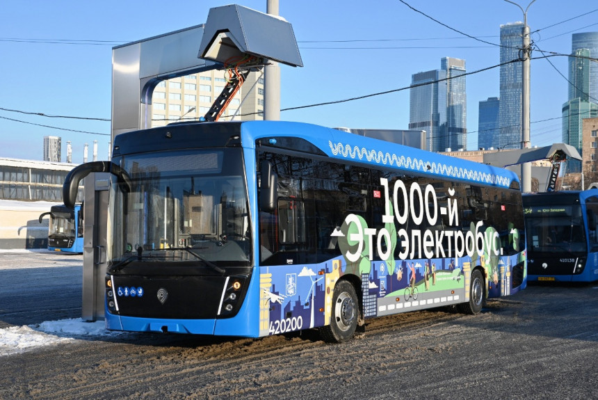 Москва получила электробус под номером 1000