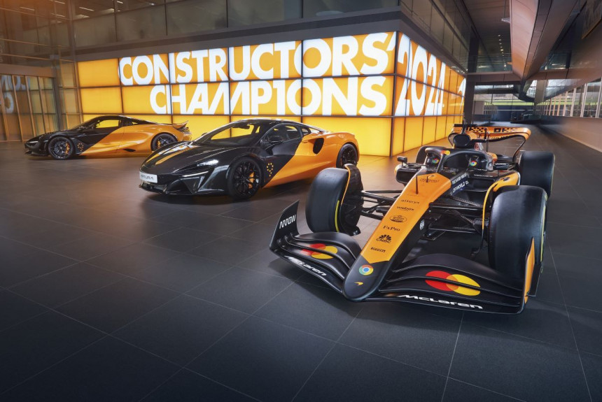 McLaren подготовил спецверсию MCL38 в честь Формулы-1