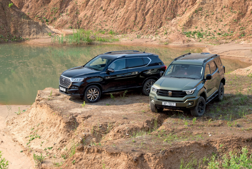 Килограммы зелени: тест рамных внедорожников KGM Rexton и Tank 400