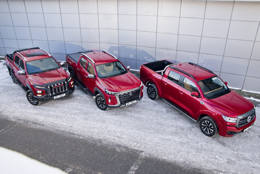 Рессоры против пружин: тест пикапов Changan Hunter Plus, GWM Poer и JAC T9
