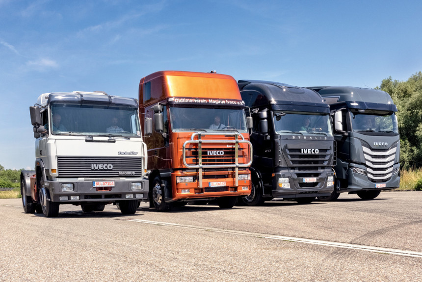 Straдалис и его друзья: тягачи четырех поколений к юбилею IVECO