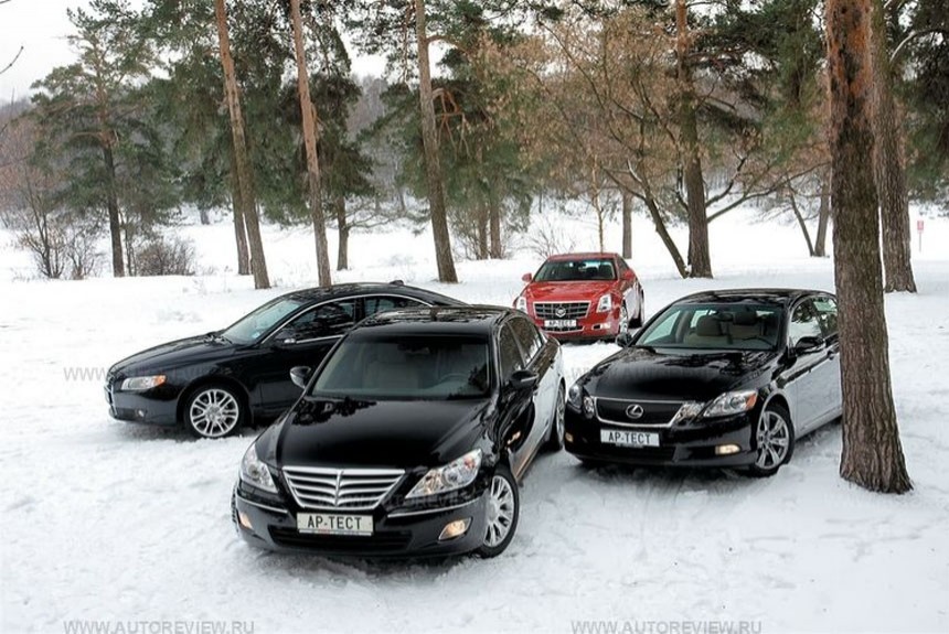 Наглость: Hyundai Genesis, Lexus GS 300, Volvo S80 или Cadillac CTS?