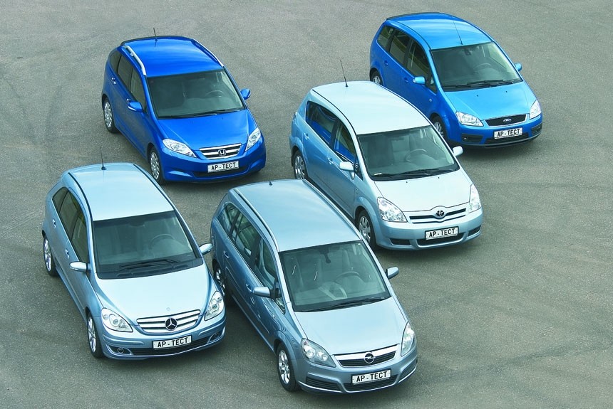 Испытываем компактвэны: Opel Zafira, Mercedes B-класса, Ford C-Max, Honda FR-V, Toyota Corolla Verso