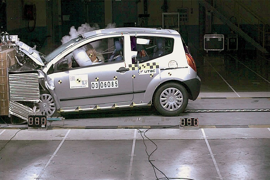 Cемь новых автомобилей в серии краш-тестов международной программы EuroNCAP