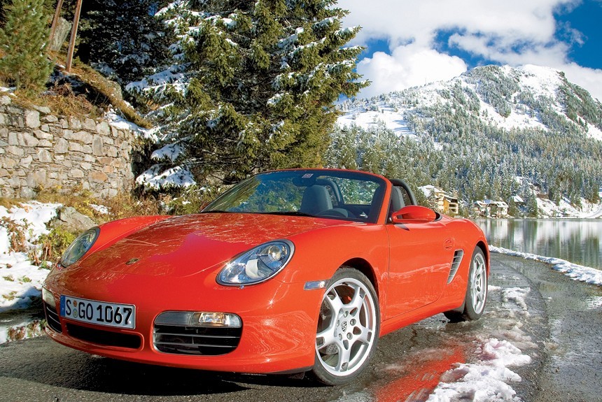 Чуть-чуть: родстер Porsche Boxster на дорогах Австрии